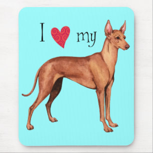 Mousepad Adoro o meu Cirneco dell'Etna