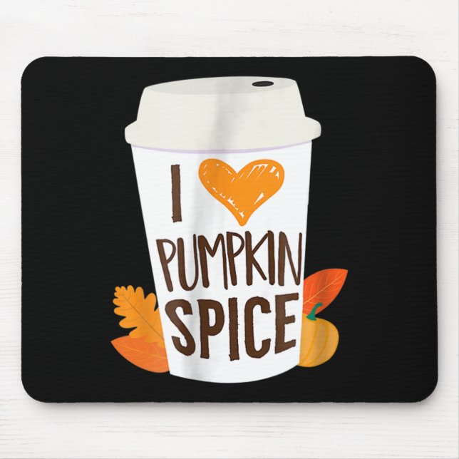 Mousepad Adoro Pumpkin Spice Café Autumn Fall Season PS (Frente)