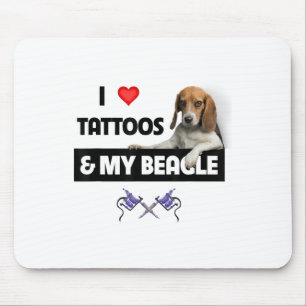 Mousepad Adoro Tatuagens E Meu Cachorro De Beagle Tatuou O