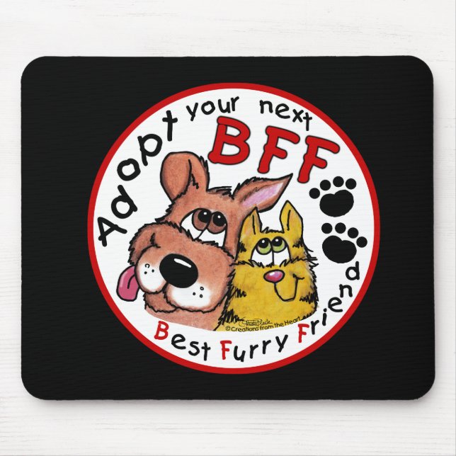 Mousepad Adote seu próximo BFF (Frente)