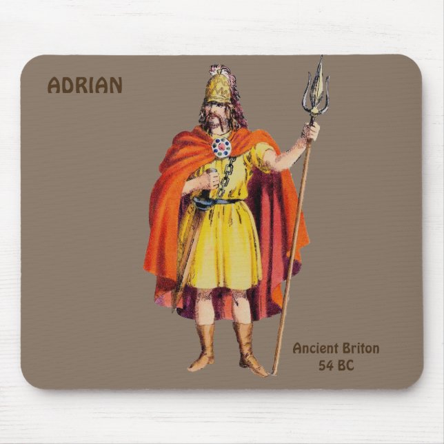 Mousepad ADRIAN ~ CÓDIGO Britânico Antigo ~ Personalizado (Frente)