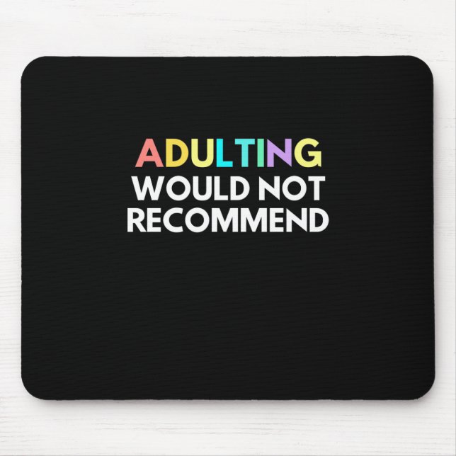 Mousepad Adultos Não Recomendam (Frente)