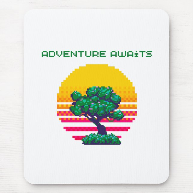 Mousepad Adventure Awaits Pixel Gaming (Frente)