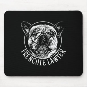 Mousepad Advogado francês Buldogdog Diversão Dog Men Women
