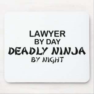 Mousepad Advogado Ninja mortal em a noite