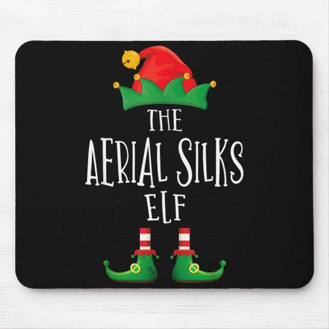 Mousepad Aerial Silks Elf Shirt Family Matching Pajamas Chr (Frente)