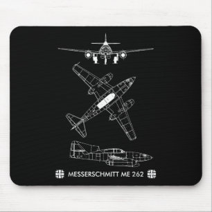 Mousepad Aeronave Alemã Me 262 da 2ª Guerra Mundial