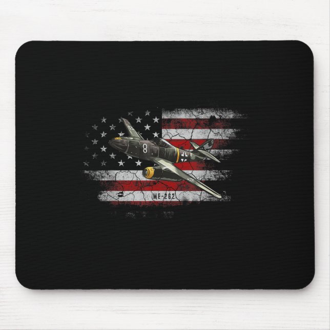 Mousepad Aeronave alemã Me 262 Fighter Jet Mem (Frente)