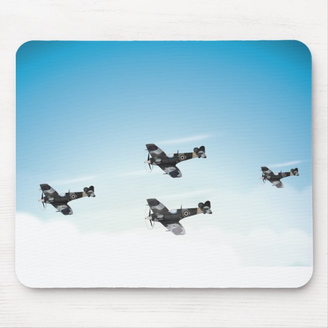 Mousepad Aeronaves Vintage (Frente)