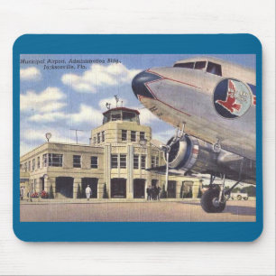 Mousepad Aeroporto, Jacksonville, Florida, Vintage