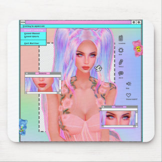 Mousepad Aesthetic Pastel POC Girl