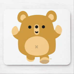 Mousepad afectuoso do urso dos desenhos animados b