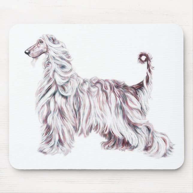Mousepad Afghan Hound Elegance (Frente)