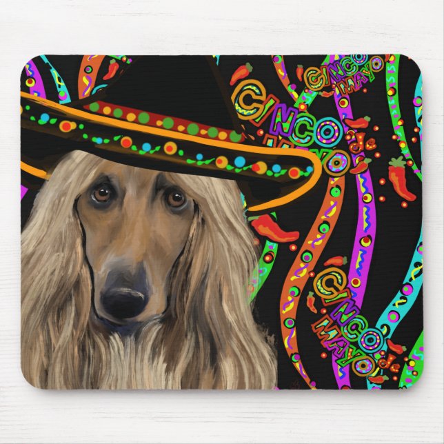 Mousepad Afghan Hound Mexico (Frente)