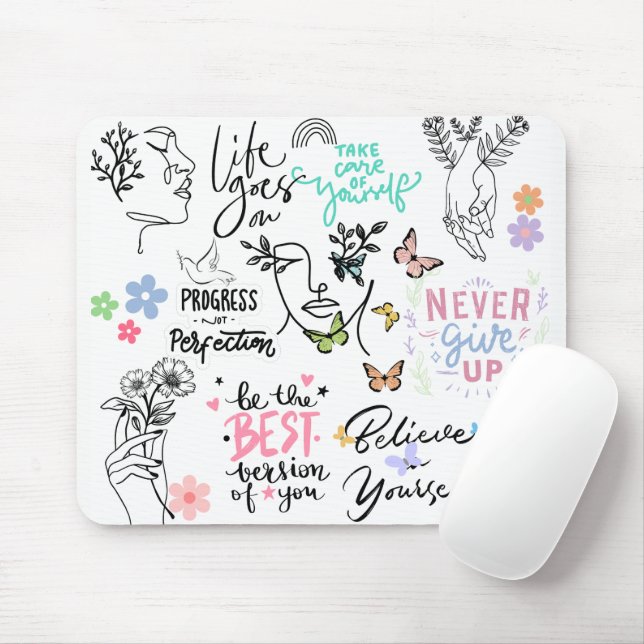 Mousepad Afirmações Positivas Bastantes (Com mouse)