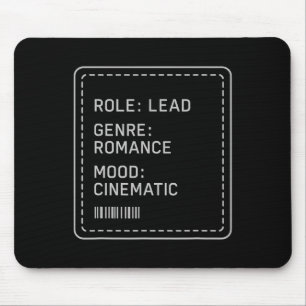 Mousepad Afirmativa Saúde Mental Papel Principal Personagem