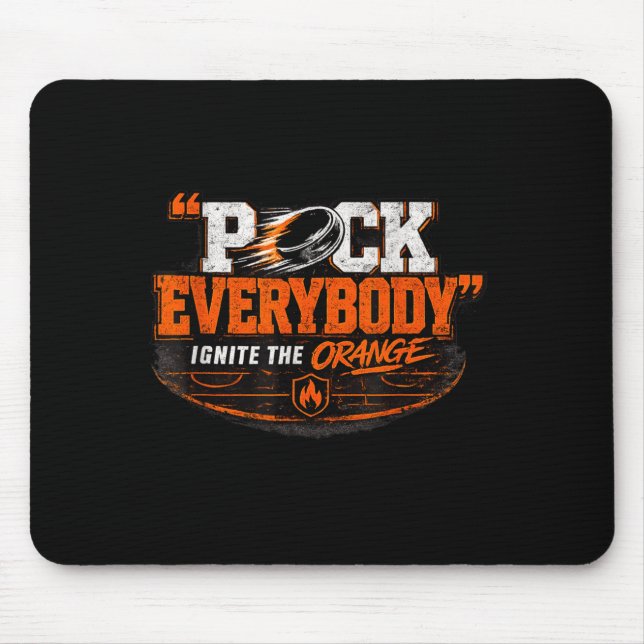 Mousepad Aforador de hóquei laranja (Frente)