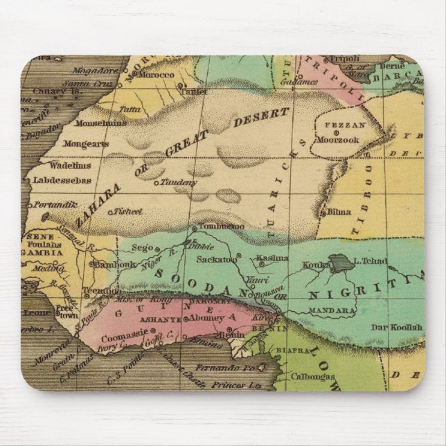Mousepad África, Atlântico (Frente)