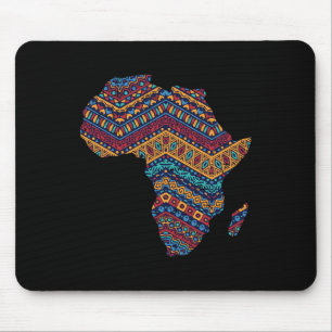 Mousepad África Flag Kente Cloth Black Pride African Americ
