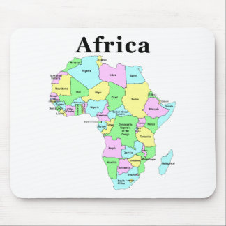 Mousepad África - mapa político
