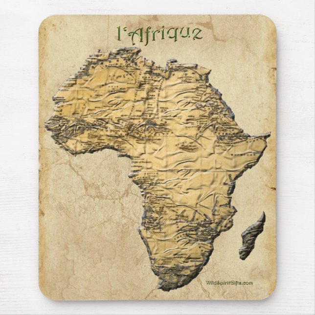 Mousepad África Selvagem Amantes de Animais Grandes Cinco (Frente)