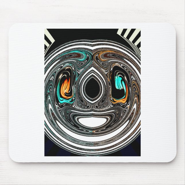 Mousepad African Ethnic Doodle Zebra texturou Art Impressão (Frente)