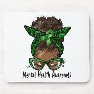 Mousepad Afro-Americana de Saúde Mental Awarene
