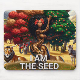 Mousepad Afro-Americana: Escritório de Citação inspiraciona