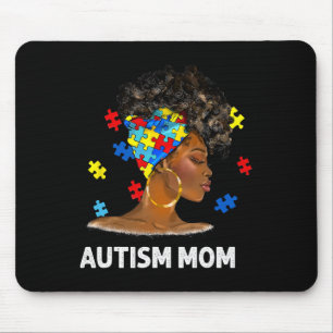 Mousepad Afro-negro Autismo Mãe Afro Autismo Awaren