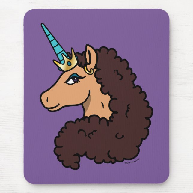 Mousepad Afro Unicorn | Divino (Frente)