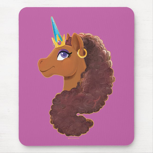Mousepad Afro Unicorn | Único (Frente)