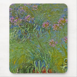 Mousepad Agapanthus Flowers (por Claude Monet)