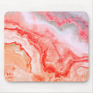 Mousepad Agato Mineral Blush Rosa Dourado Luxo