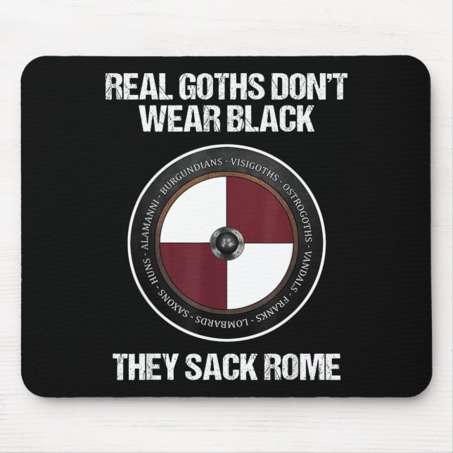 Mousepad Agema Apparel Uni-adults Medieval History , Black, (Frente)