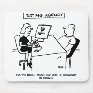 Mousepad Agência de namorando combina Beer Drinker com uma