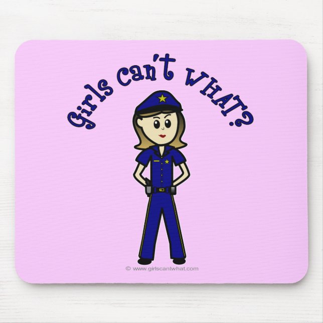 Mousepad Agente de Polícia de Luz (Frente)