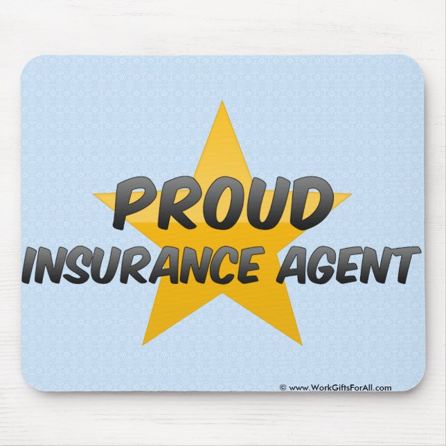 Mousepad Agente de seguros orgulhoso (Frente)