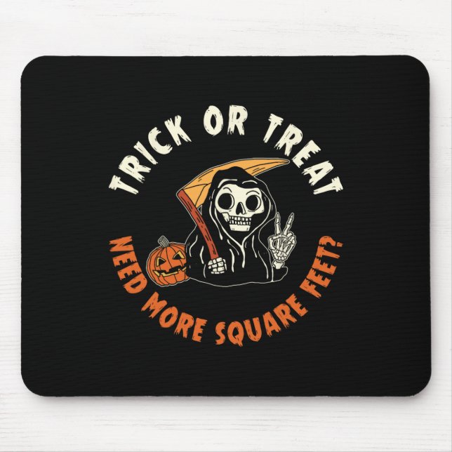 Mousepad Agente Imobiliário Halloween Trick Ou Tratat Preci (Frente)