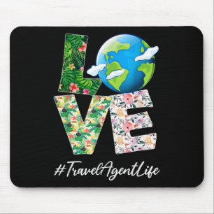 Mousepad Agente viagem Love World Earth Day 52º aniversário