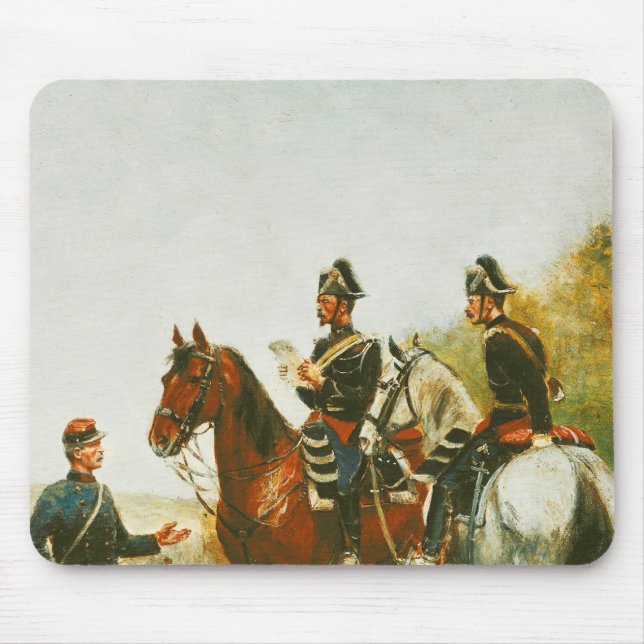 Mousepad Agentes da polícia em uma excursão da inspeção (Frente)