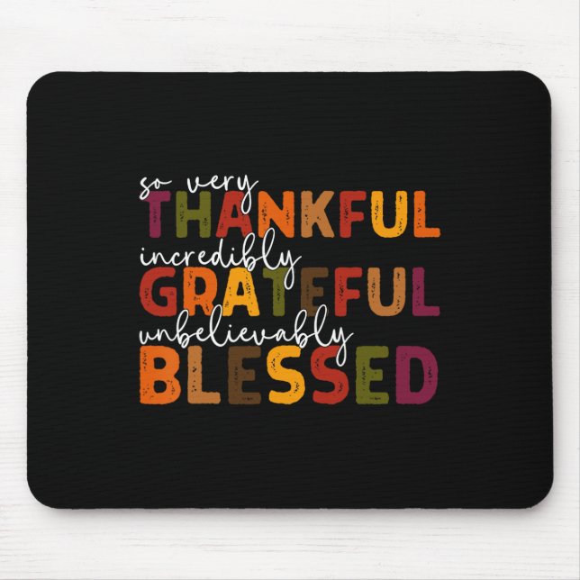 Mousepad Agradeço a sua benção graças a Deus abençoado Tee  (Frente)