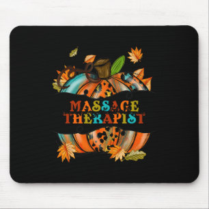Mousepad Agradeço ao Grateful Massage Therapist Pumpkin Aut