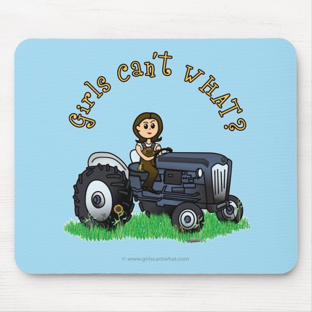 Mousepad Agricultor azul claro (Frente)