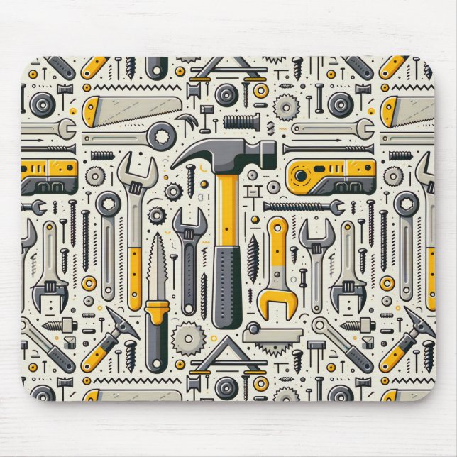 Mousepad Agrupamento de ferramentas DIY (Frente)