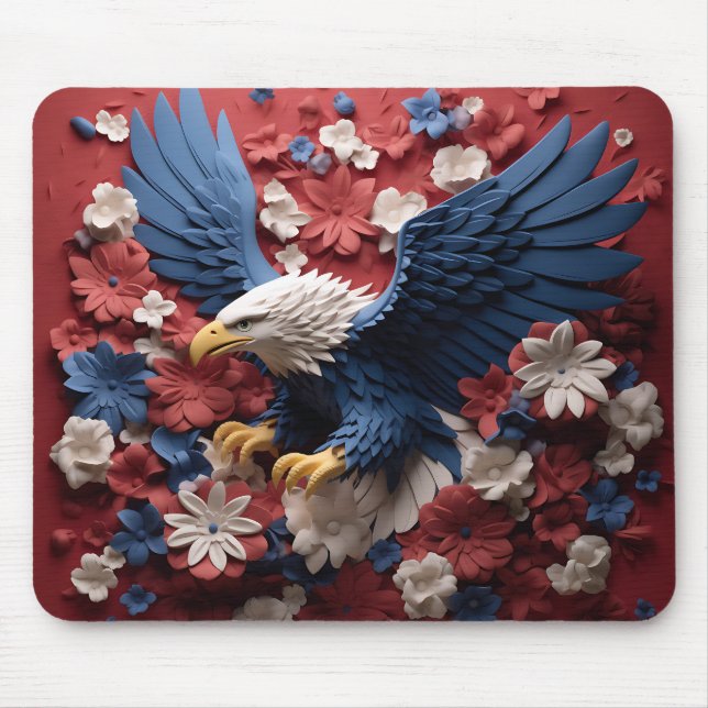 MOUSEPAD ÁGUA ANTI-PATRIÓTICA VERMELHA AZUL-AMERICANA (Frente)