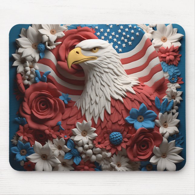 MOUSEPAD ÁGUA ANTI-PATRIÓTICA VERMELHA AZUL-AMERICANA (Frente)