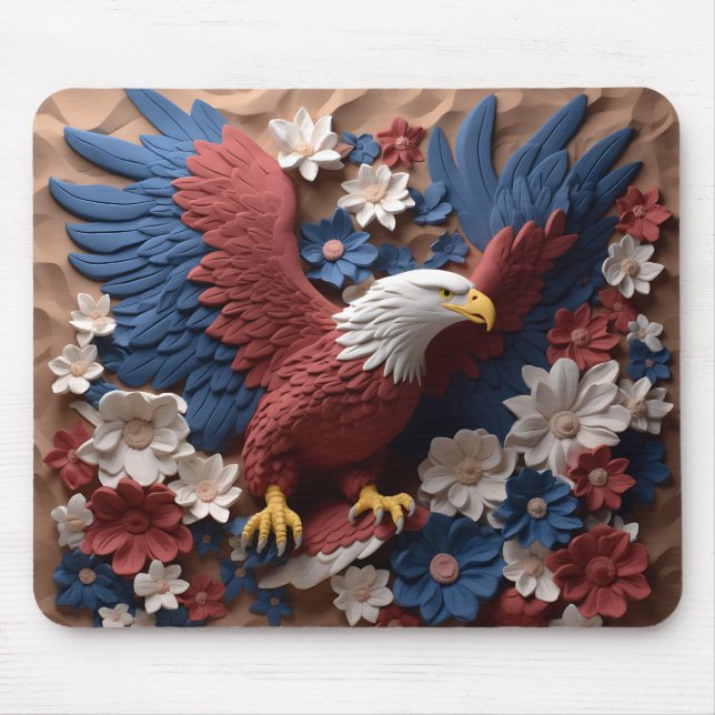 MOUSEPAD ÁGUA ANTI-PATRIÓTICA VERMELHA AZUL-AMERICANA (Frente)