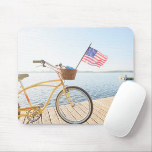 Mousepad Água Bicicleta Pelo lago