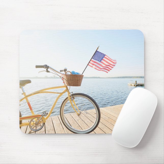 Mousepad Água | Bicicleta Pelo lago (Com mouse)