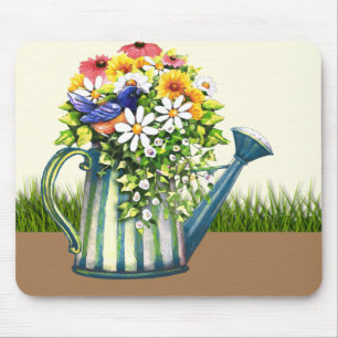Mousepad Água com flores selvagens